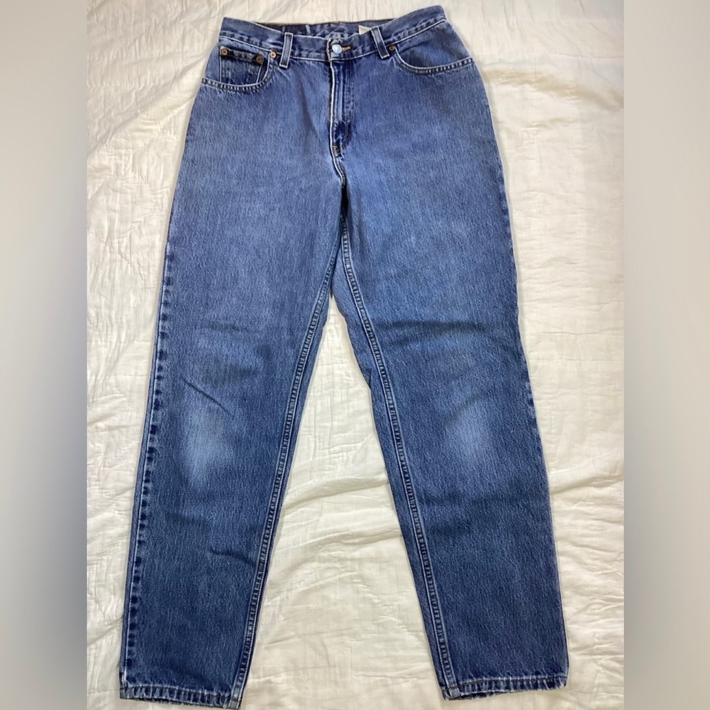 Vtg Y2K Womens Levi’s 550 Relaxed Fit Tapered Leg Distressed Jeans 10 Misses